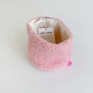 Fluffy Plant Pot Cover - PINK