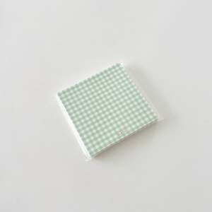 Gingham Memo Pad - MINT