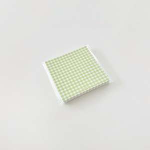 Gingham Memo Pad - GREEN