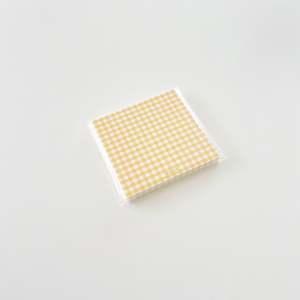 Stationery: Gingham Memo Pad - ORANGE