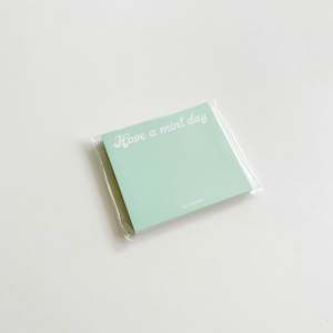 Stationery: Have A Mint Day Memo Pad