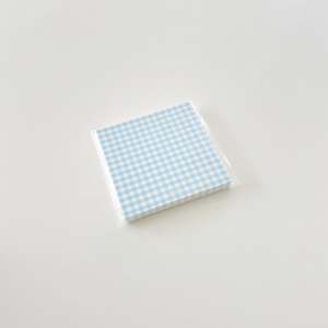 Gingham Memo Pad - SKY BLUE