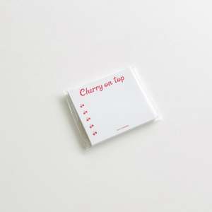 Cherry on Top Memo Pad