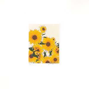 Stationery: A5 Flower Poster - Sunflower