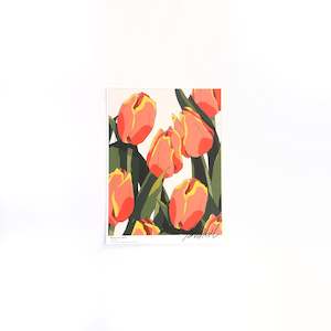 Stationery: A5 Flower Poster - Mango Tulip