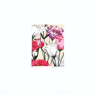 A5 Flower Poster - Lisianthus (BEIGE)