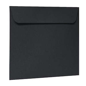 215 X 215 Mm 2: Pure Black Envelope - 215x215mm (SQUARE)