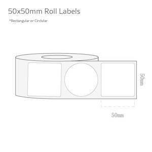 50x50mm Labels