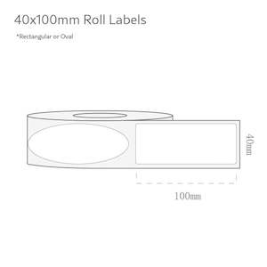 Roll Labels: 40x100mm Labels