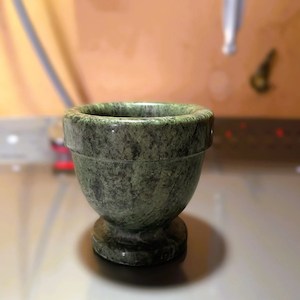 Household: Vintage Marble Mortar Without A Pestle In Excellent Condition