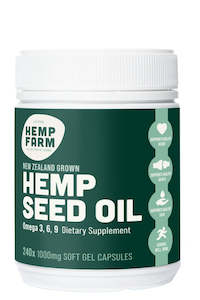 Hemp: Pure Hemp Seed Oil Capsules 240 Caps