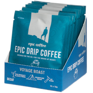 Carton of 12 Voyage Roast (Decaf) Drip Filters 10 Pack