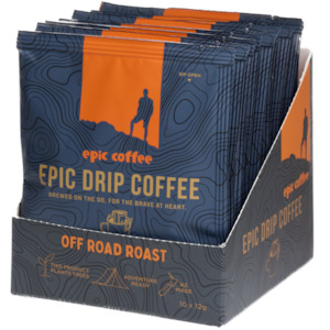 Carton of 12 Off-Road Roast Drip Filters 10 Pack