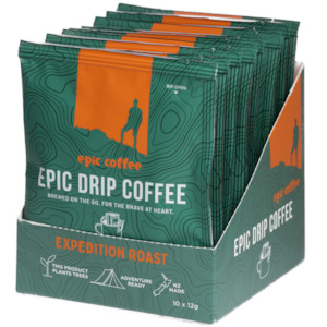 Carton of 12 Expedition Roast Drip Filters 10 Pack