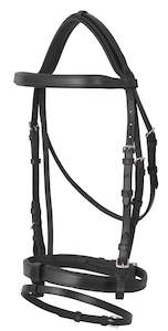 Platinum flat padded Hanoverian bridle