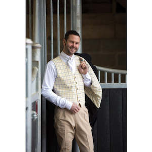 Equetech Mens Classic Tattersall Check Waistcoat