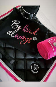 Agricultural: BARE ECOLUXE - Luxury Saddle Pad - Miami (Black/Pink)