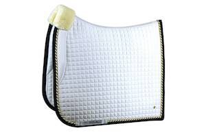 Saddle Pad PRO White & Navy Dressage