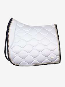 Lap of Honour White Dressage Saddle Pad