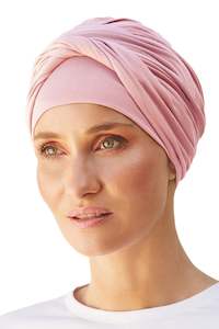 Headwear: Christine Shakti Turban - Rose Melange