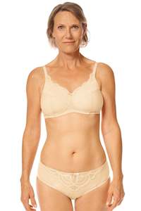 Amoena Karolina Padded Wire Free Mastectomy Bra - Sand