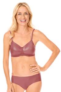 Bras Briefs: Amoena Ivy Padded Mastectomy Bra - Pink October