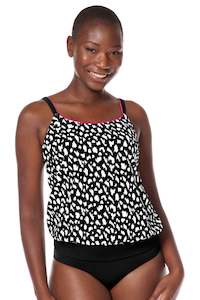 Amoena Swimwear: Amoena Manila Blouson Mastectomy Swim Top