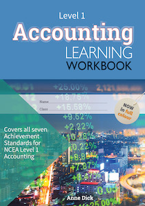 Level 1 Accounting Learning Workbook -  SPECIAL (damaged stock at $10 each)