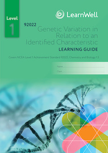 Books: 92022 Genetic Variation in Relation to an Identified Characteristic Learning Guide