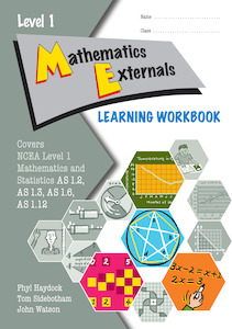 Books: Level 1 Mathematics Externals Learning Workbook - SPECIAL (damaged stock at $10 each)