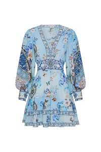 Womenswear: CAMILLA BUTTON FRONT FRILL DRESS - AL MANIAL PALACE MEMOIRS