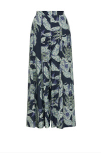 CABLE HAVANA WIDE LEG PANT - NAVY FLORAL