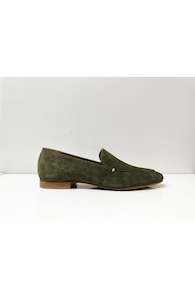 Emporio Italia Cetera Loafer G594 In Moss Suede