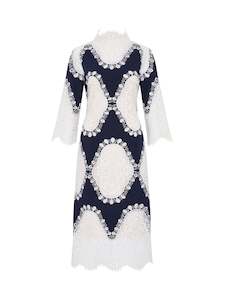 Womenswear: MOSS & SPY MIMOSA DRESS - INK/IVORY