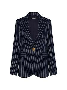 Moss & Spy Monaco Blazer - Navy/gold