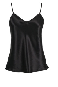 Womenswear: CARMEN KIRSTEIN SILK CAMI - BLACK