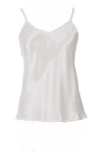 Womenswear: CARMEN KIRSTEIN SILK CAMI - PEARL