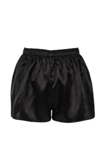 Womenswear: CARMEN KIRSTEIN SILK BOXERS - BLACK