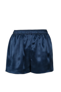 Womenswear: CARMEN KIRSTEIN SILK BOXERS - NAVY