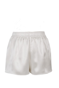 Womenswear: CARMEN KIRSTEIN SILK BOXERS - PEARL