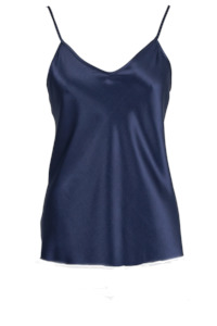 Carmen Kirstein Silk Cami - Navy