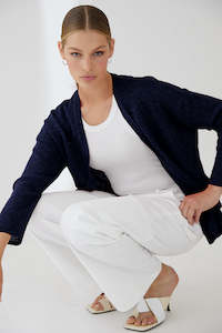 Womenswear: MIA FRATINO TAHLIA CARDI – NAVY