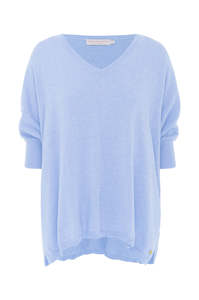 Womenswear: MIA FRATINO CORA WIDE TEE - CLOUD BLUE