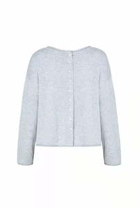 Mia Fratino Pure Reversible Cashmere Cardi - Foggy