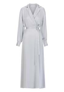 Womenswear: MORRISON ANAIS SILK LONG SLEEVE DRESS - ICE