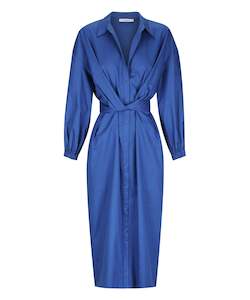 MORRISON ARI SHIRT DRESS - COBALT