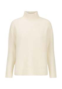 Womenswear: MORRISON CALLUM HIGH NECK PULLOVER - CREAM