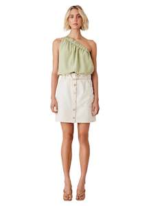 Womenswear: ESMAEÉ KOKOMO DENIM SKIRT - IVORY