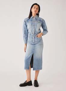 Womenswear: ESMAEÉ MIDWEST SKIRT - BLUE