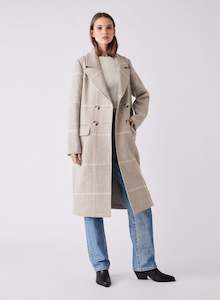 ESMAEÉ BLANCA COAT - BEIGE CHECK